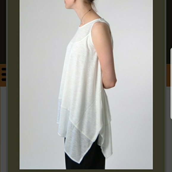 NWT Ronen Chen Romi cream tank top - Picture 4 of 4